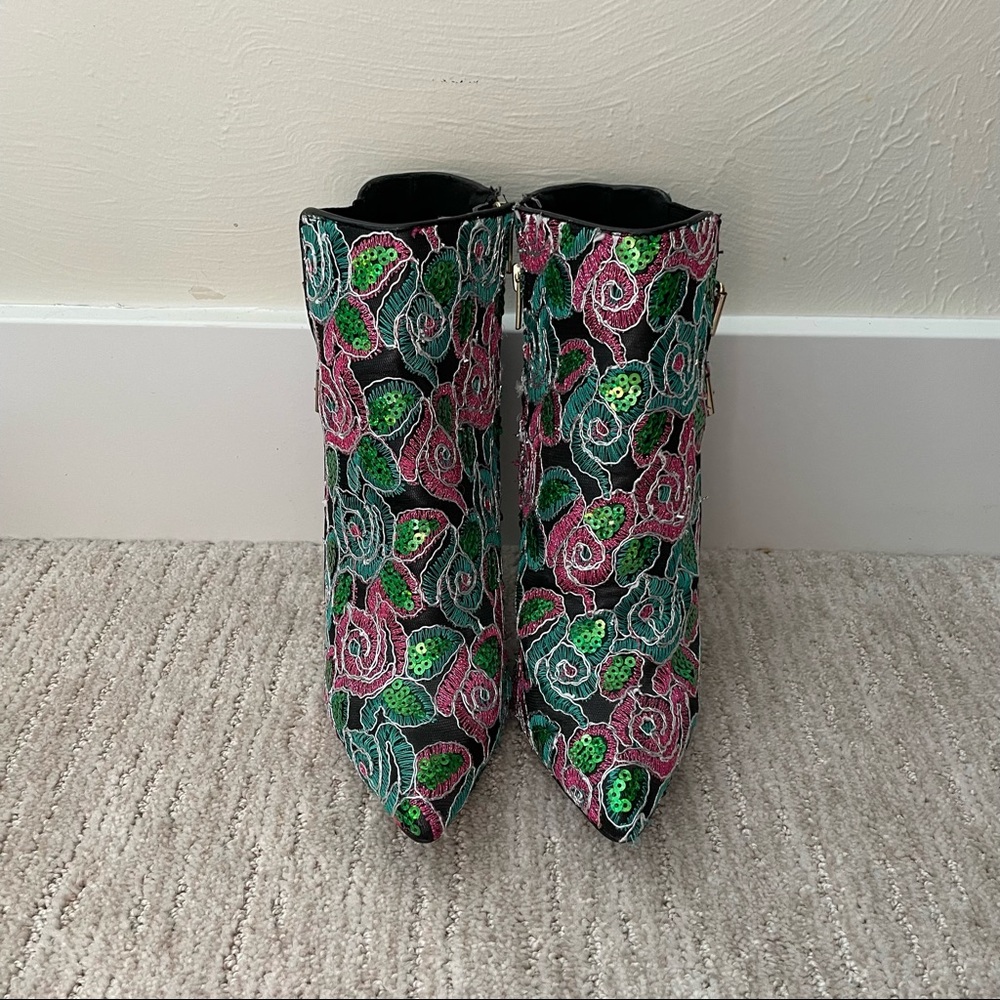 Sequin Embroided Booties - Picture 5 of 7